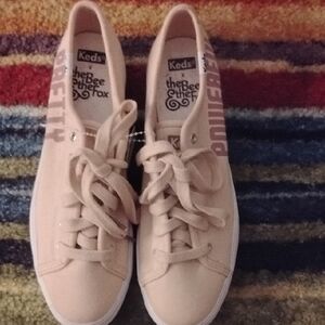 The Bee & The Fox Women's Keds Pretty Powerful Peach Sneakers New Sz 7